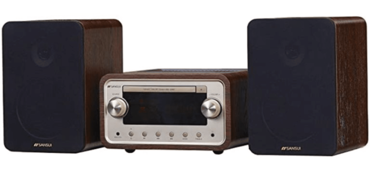 SANSUI 真空管ハイブリッドアンプ搭載CDステレオシステム SMC-300BT