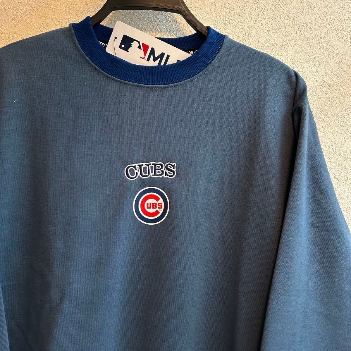 LL】MLB シカゴ・カブス バイカラーロゴ刺繍長袖トレーナー 鈴木誠也