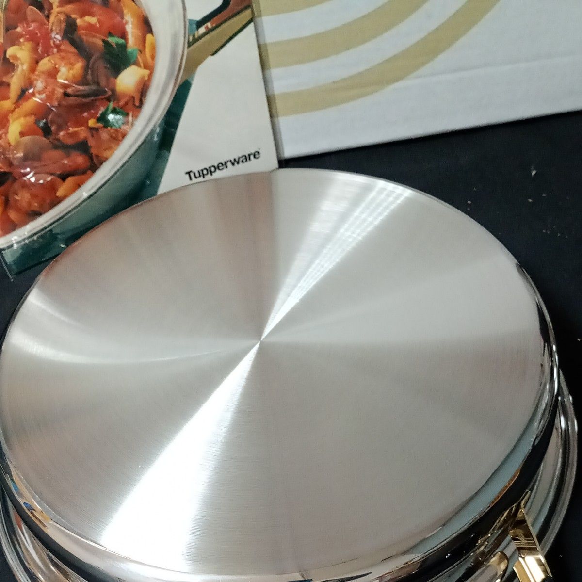 タッパーウェア レインボークッカー26cm 浅鍋 レシピ本つき未使用