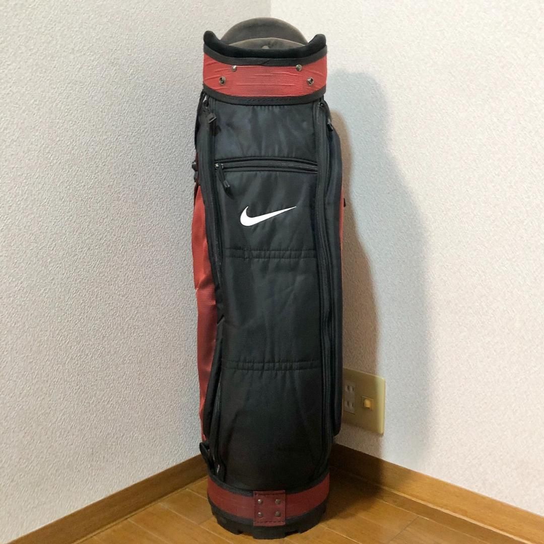 希少】 NIKE ナイキ ゴルフ キャディバッグ カート型 6分割 レッド