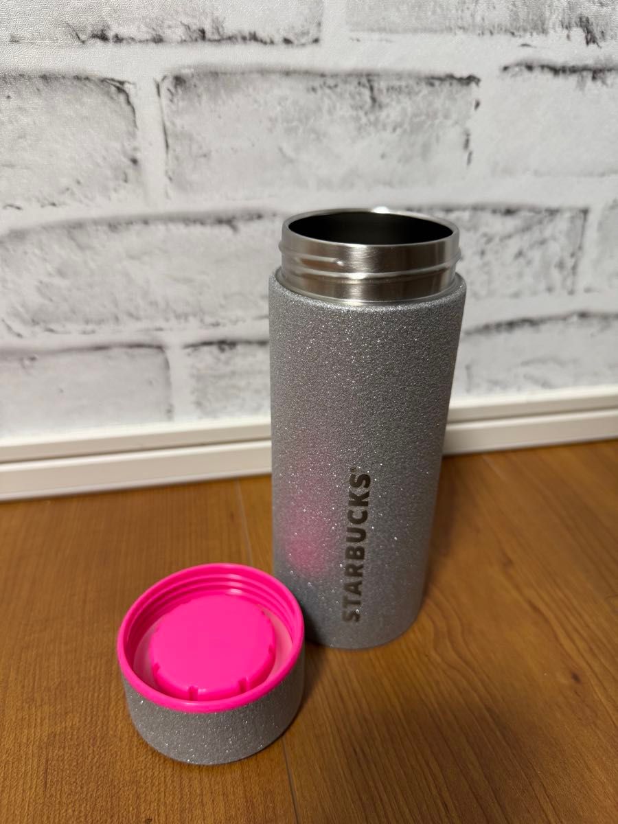 スターバックス ステンレスボトル グリッター シルバー 355ml｜Yahoo