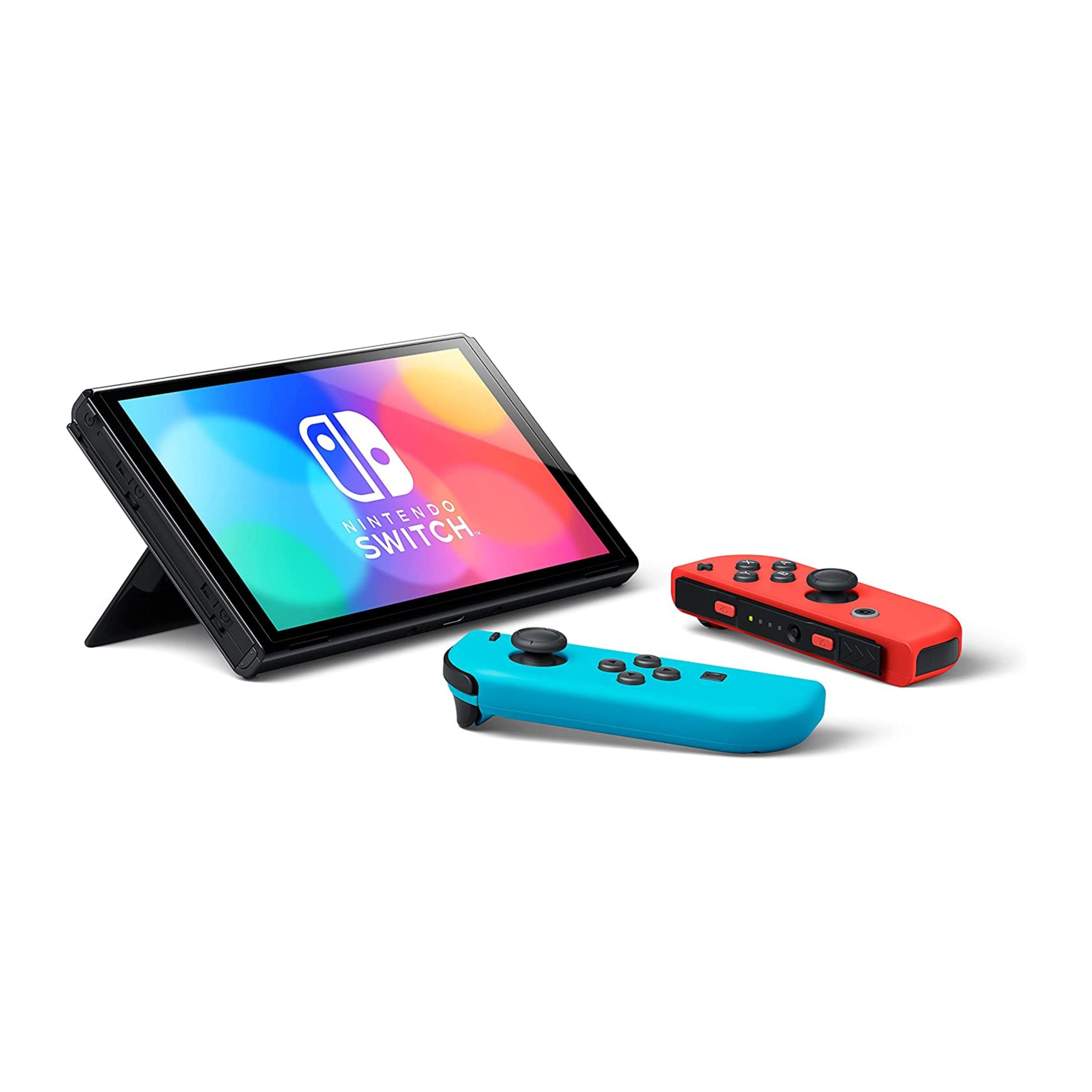 Console Nintendo Switch 64GB Oled Azul e Vermelho + Jogos Digitais