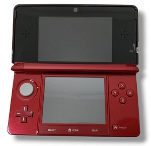 Nintendo 3DS Flame Red - 3DS - Sebo dos Games - Games Antigos e