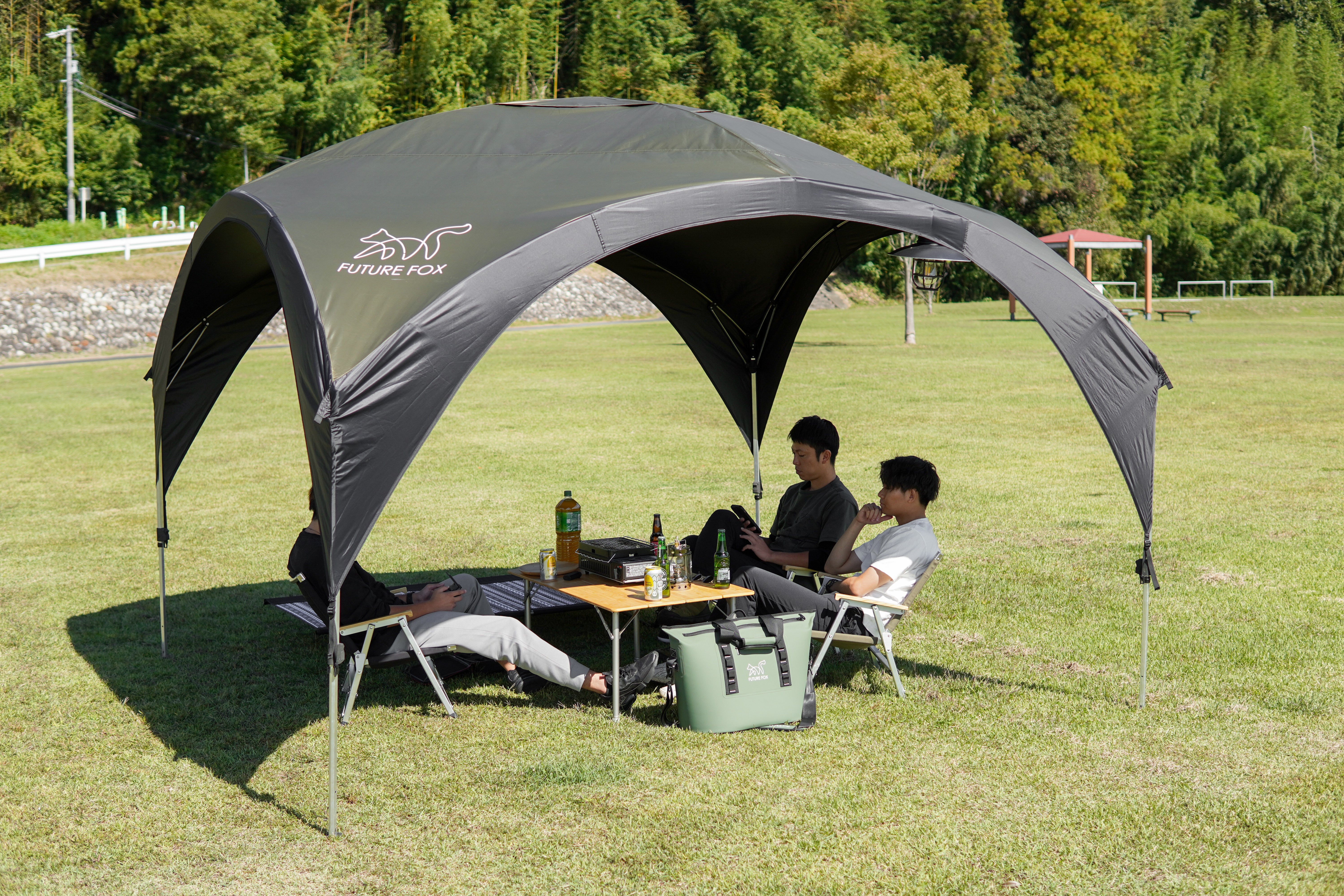 FOX-TARP 自立式タープ ポリエステル 耐水圧2000mm UVカット｜FUTURE