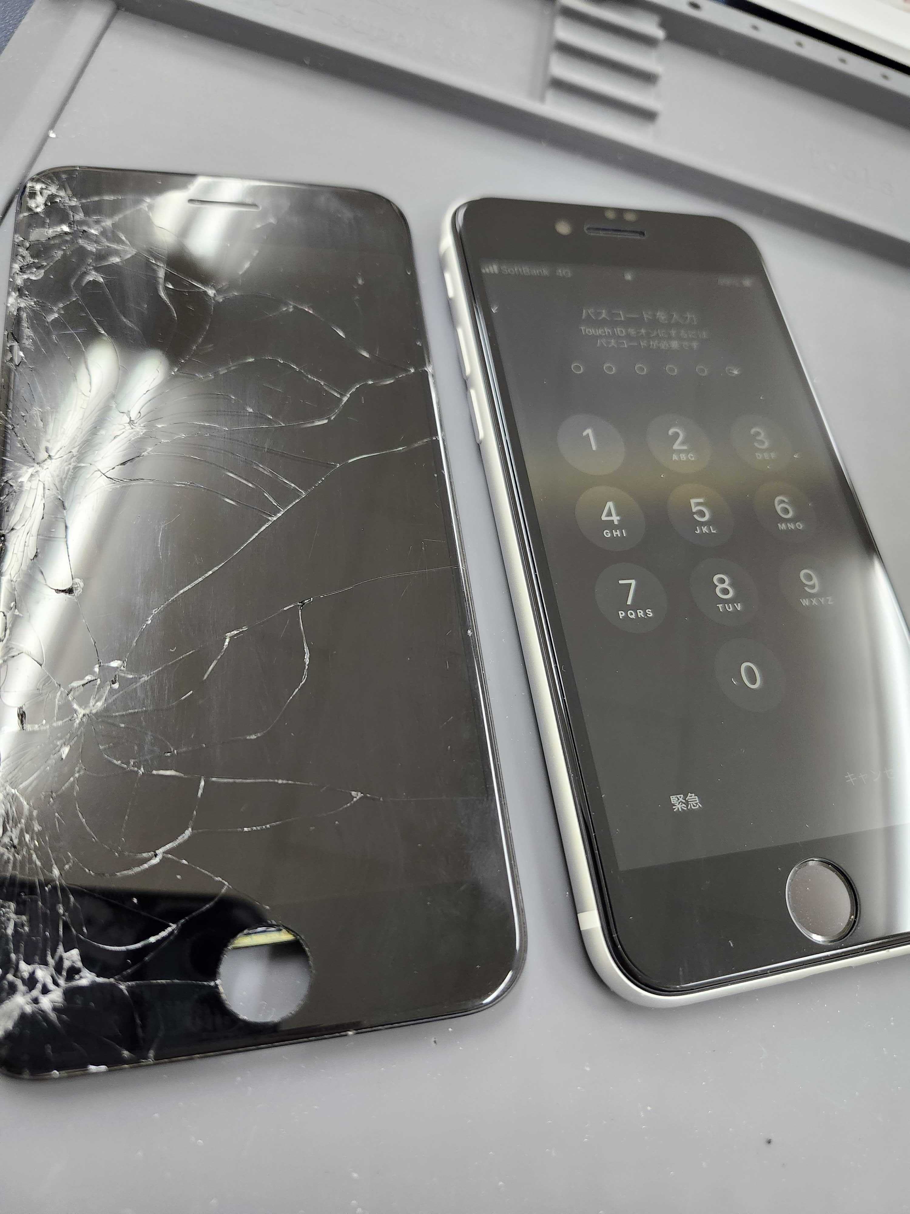 修理実績】豊川市でiPhone SE（第2世代）の画面割れ・液晶不良を即日
