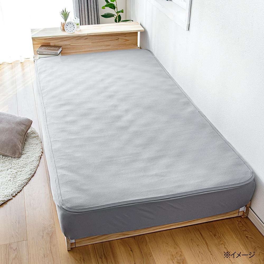 吸汗・速乾 敷パッド Pitapa グレー ダブル 140cm×200cm | 布団・枕