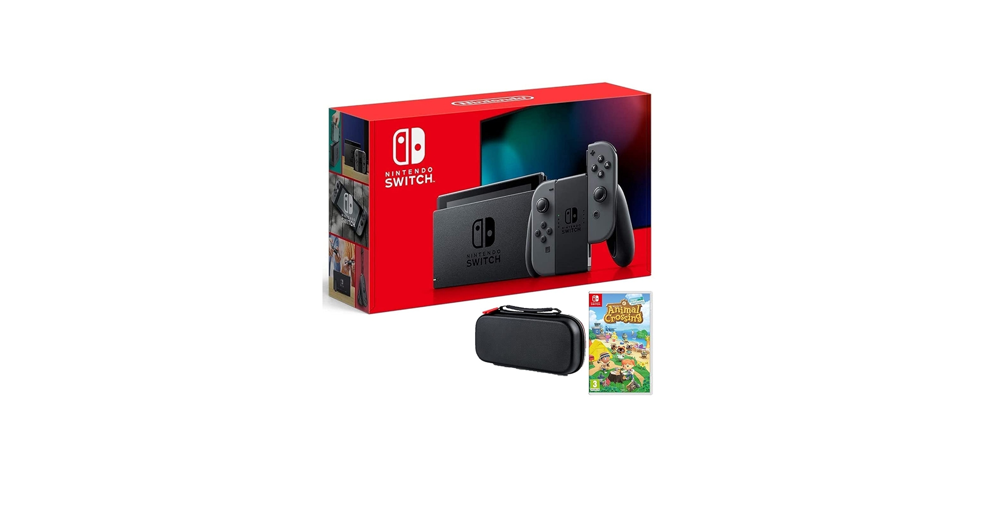 Nintendo Switch Bundle w/Game & Case: Nintendo Switch 32GB Console