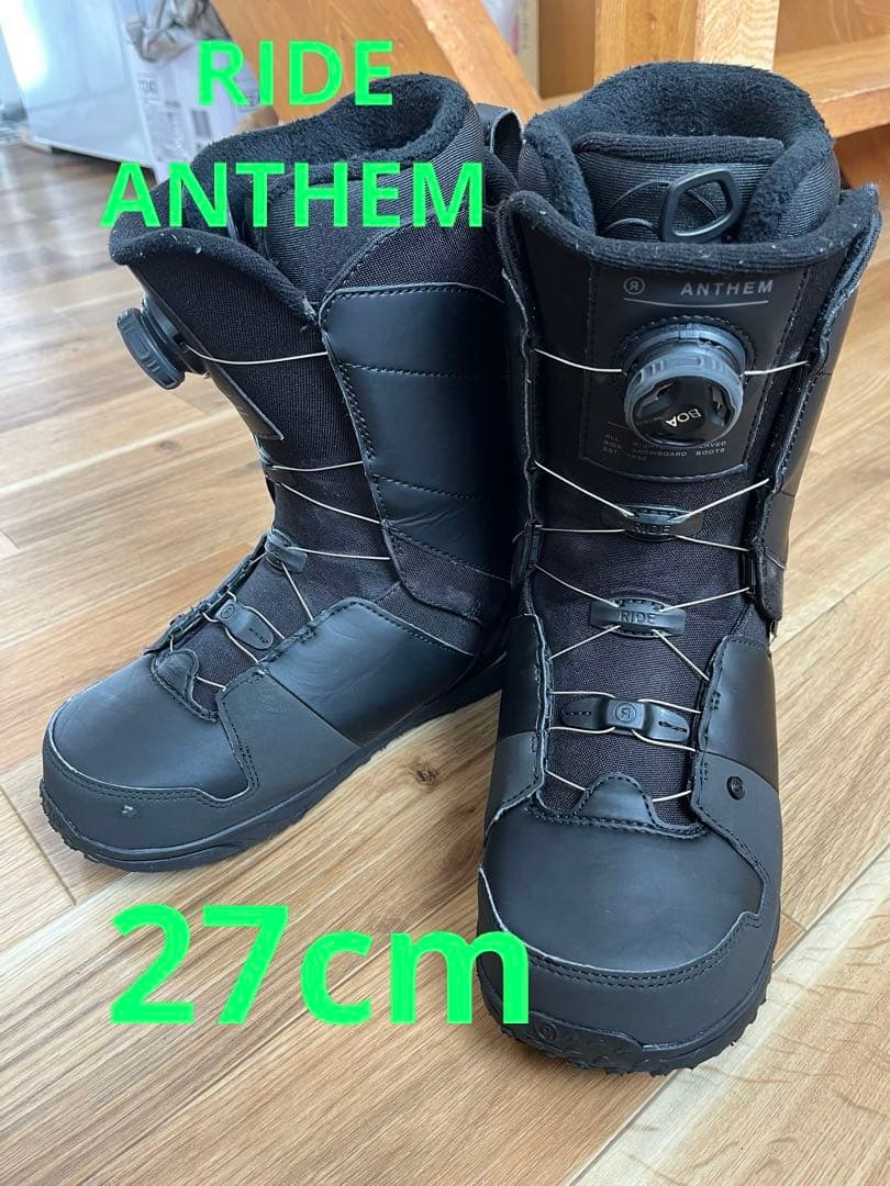 RIDE ライド ANTHEM アンセム 27cm BKブラック RIDE（ライド） アンセム ブラック_ANTHEM BLACK RD25125900 25-26年