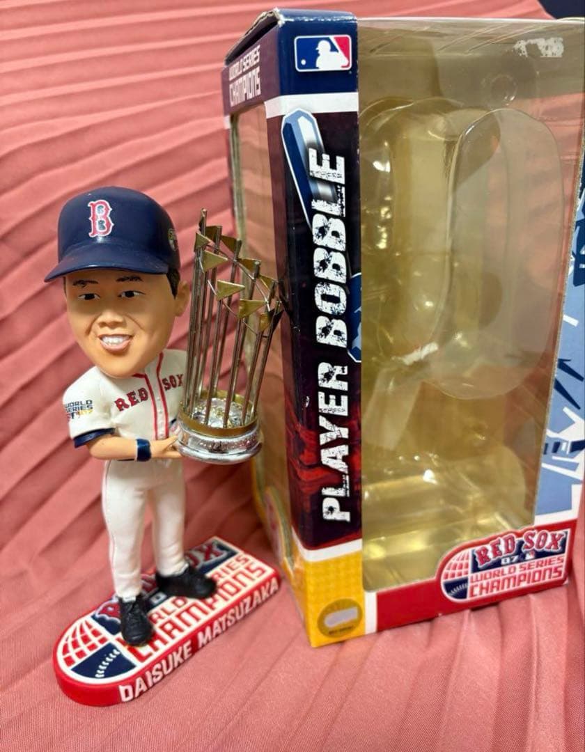 松坂大輔 レッドソックス ボブルヘッド ワールドシリーズ優勝 楽天市場】松坂大輔 グッズ MLB グッズ フィギュア ボブルヘッド