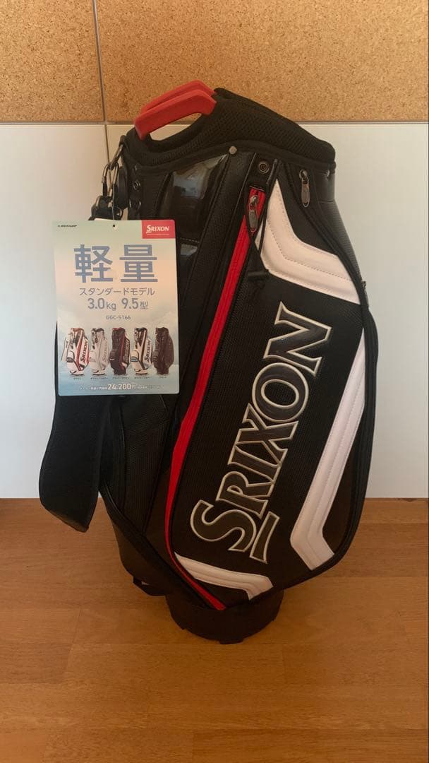 【ヒムロユキ　】Srixon 軽量キャディバッグ 9.5型 SRIXON スリクソン キャディバッグ メンズ 軽量 9.5型 4分割 GGC-S166
