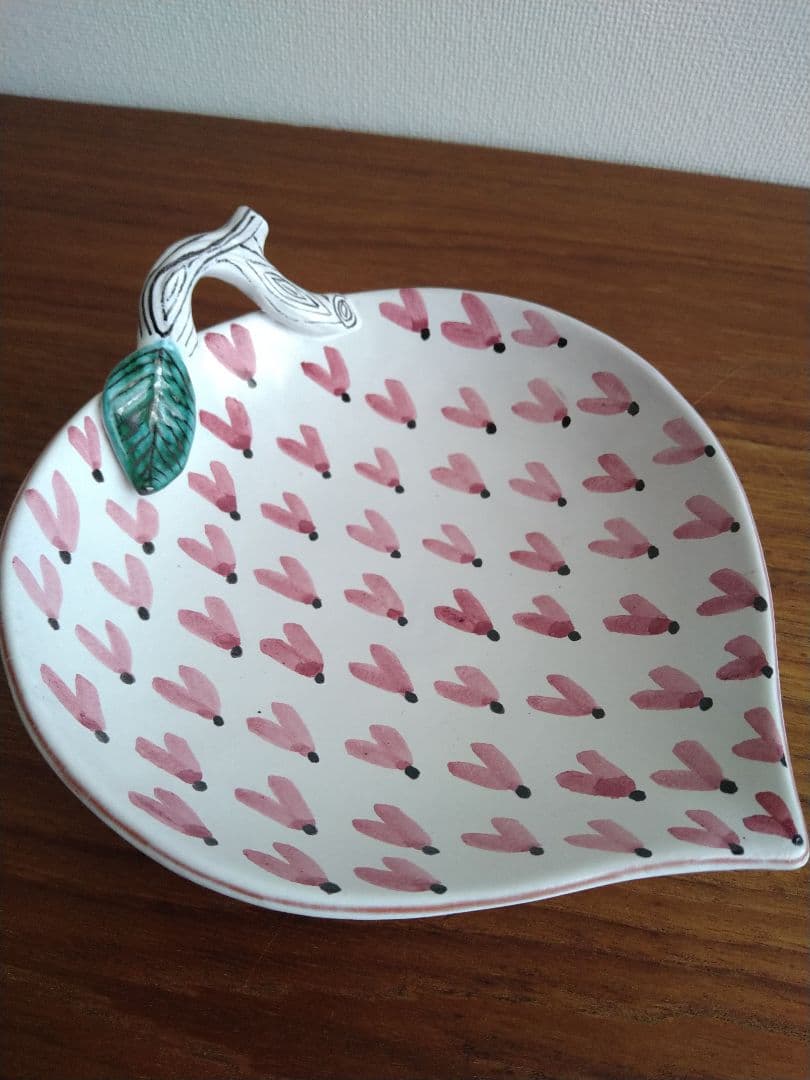 グスタフスベリ*ファイアンス*リーフプレート GUSTAVSBERG グスタフスベリ BERSA ベルサ プレート（21cm）- 北欧雑貨